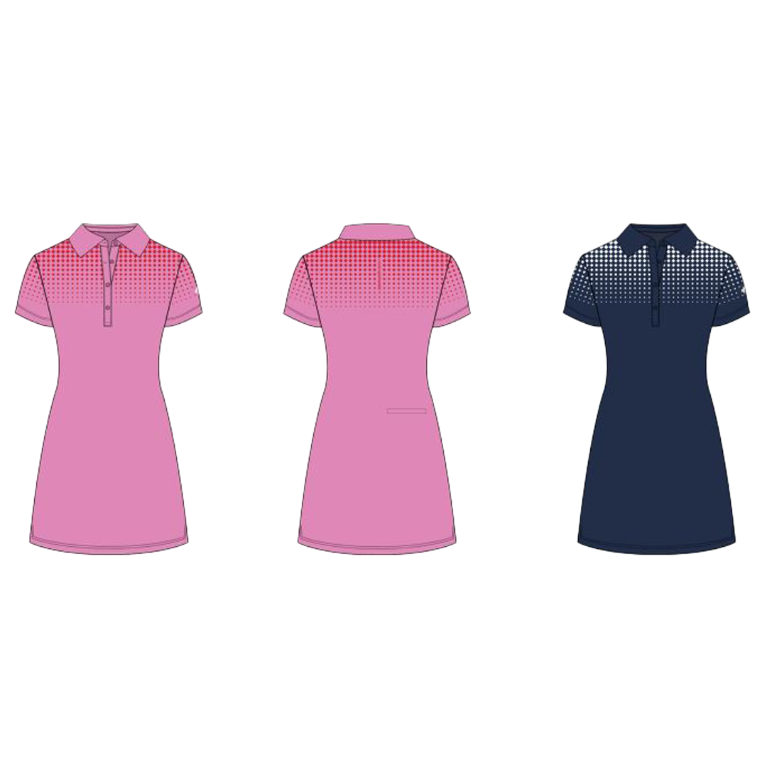 CR-2770941 Cross Womens Fade Short Sleeve Dress Main