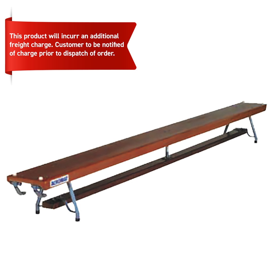 Bench With Hinged Hooks
