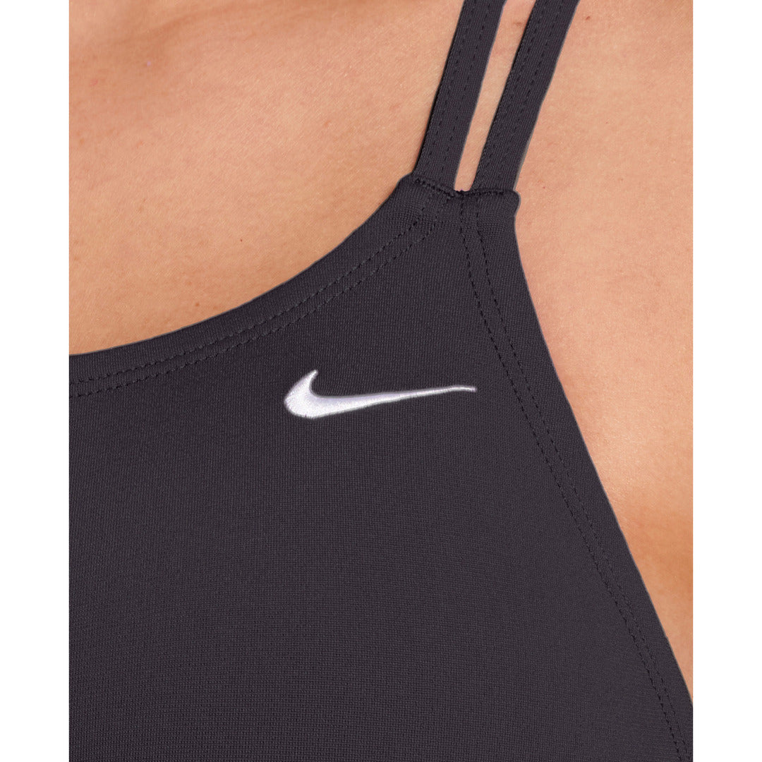 Nike Swim Women's Competition Spiderback One-Piece Swimsuit - Black
