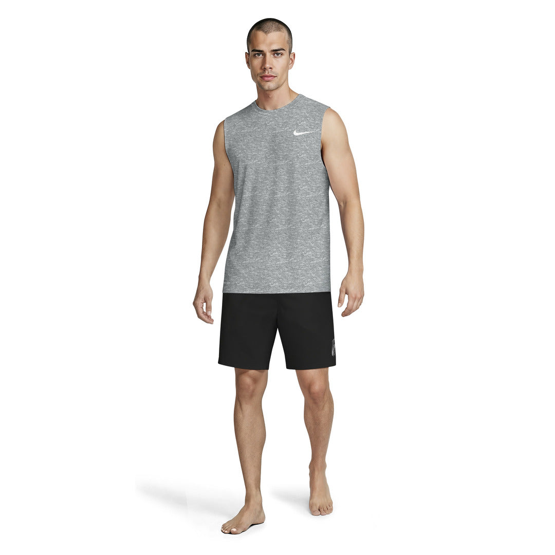 Nike Swim Men's Heather Sleeveless Hydroguard Top - Particle Grey