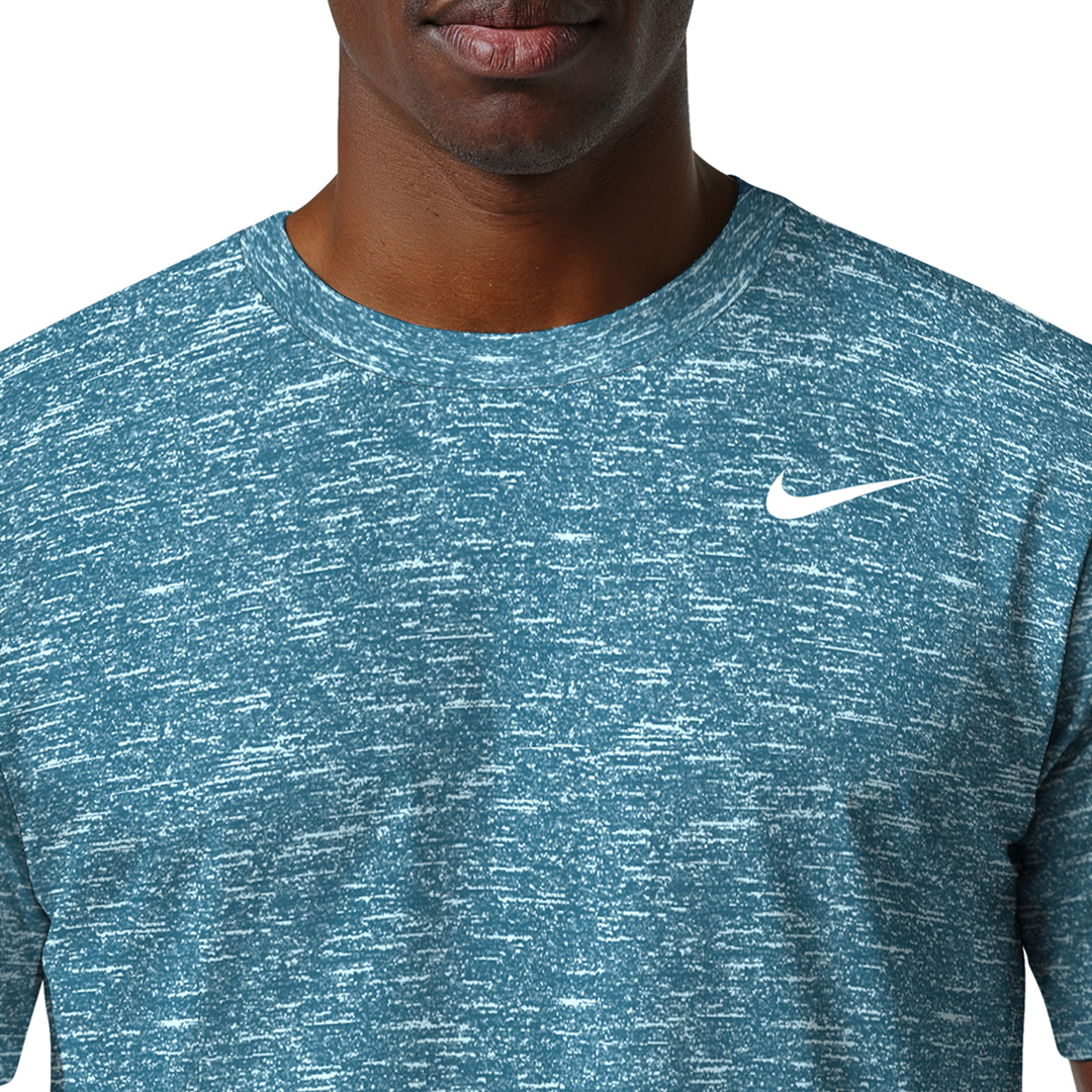 Nike Swim Men's Heather Short Sleeve Hydroguard Top