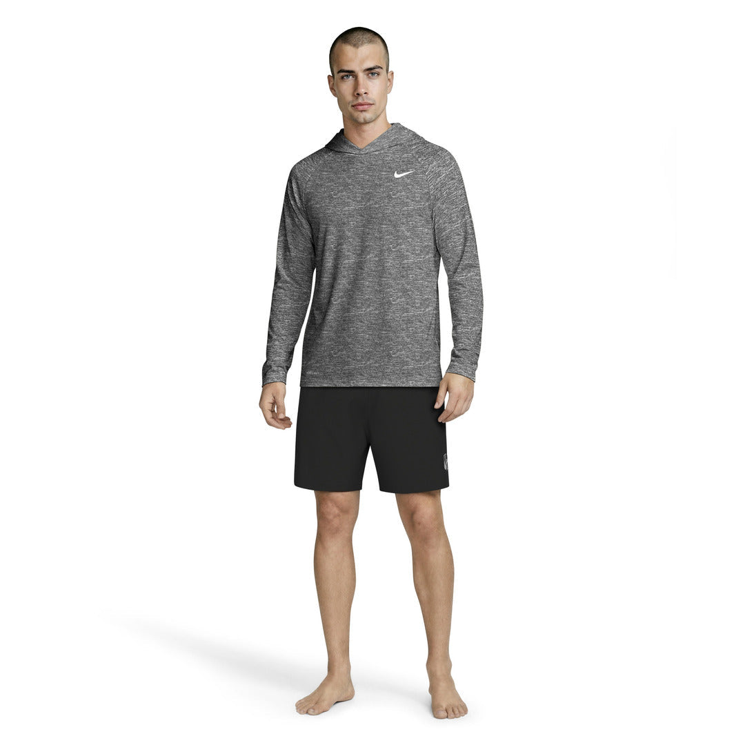 Nike Swim Men's Hooded Long Sleeve Hydroguard Top - Black