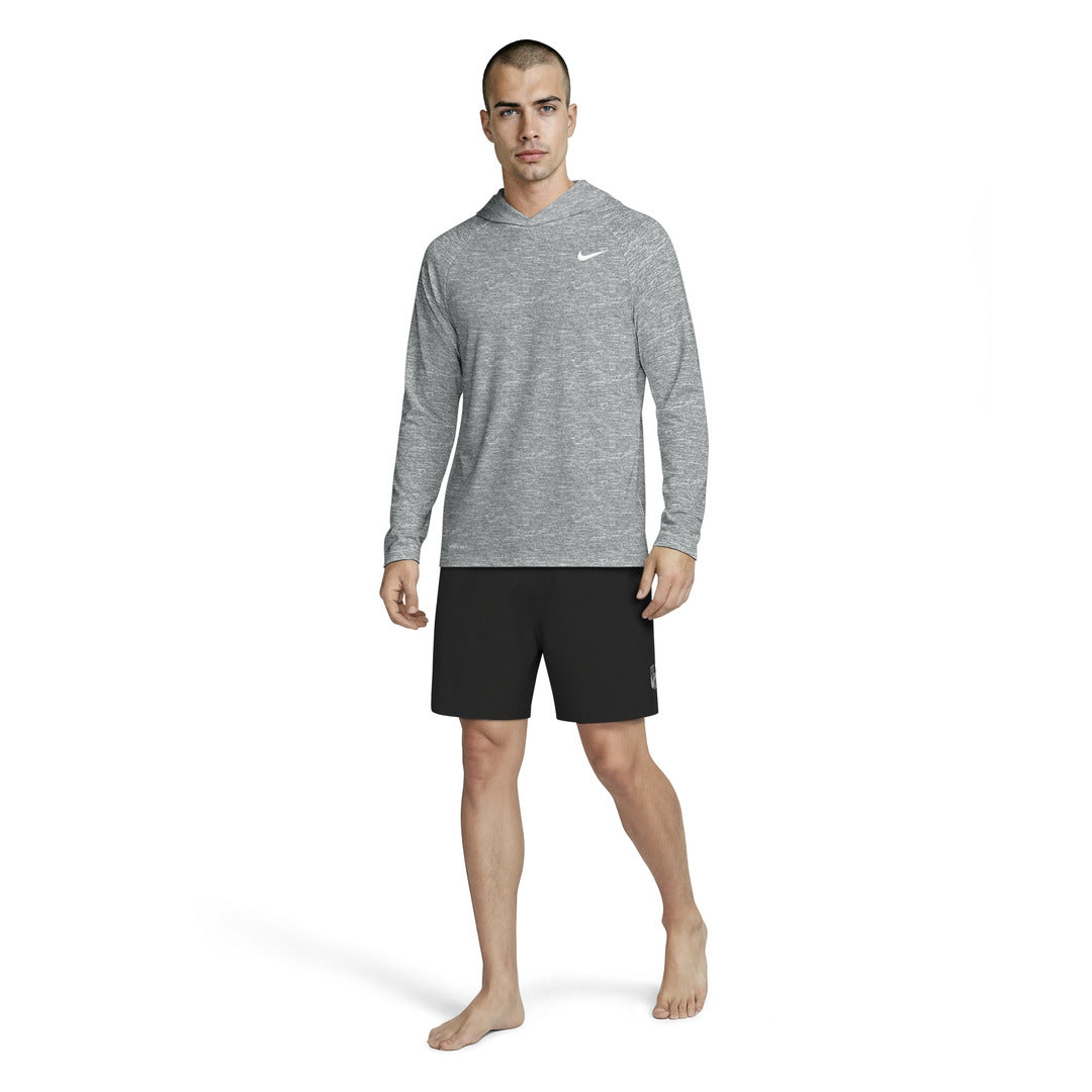 Nike Swim Men's Hooded Long Sleeve Hydroguard Top - Particle Grey