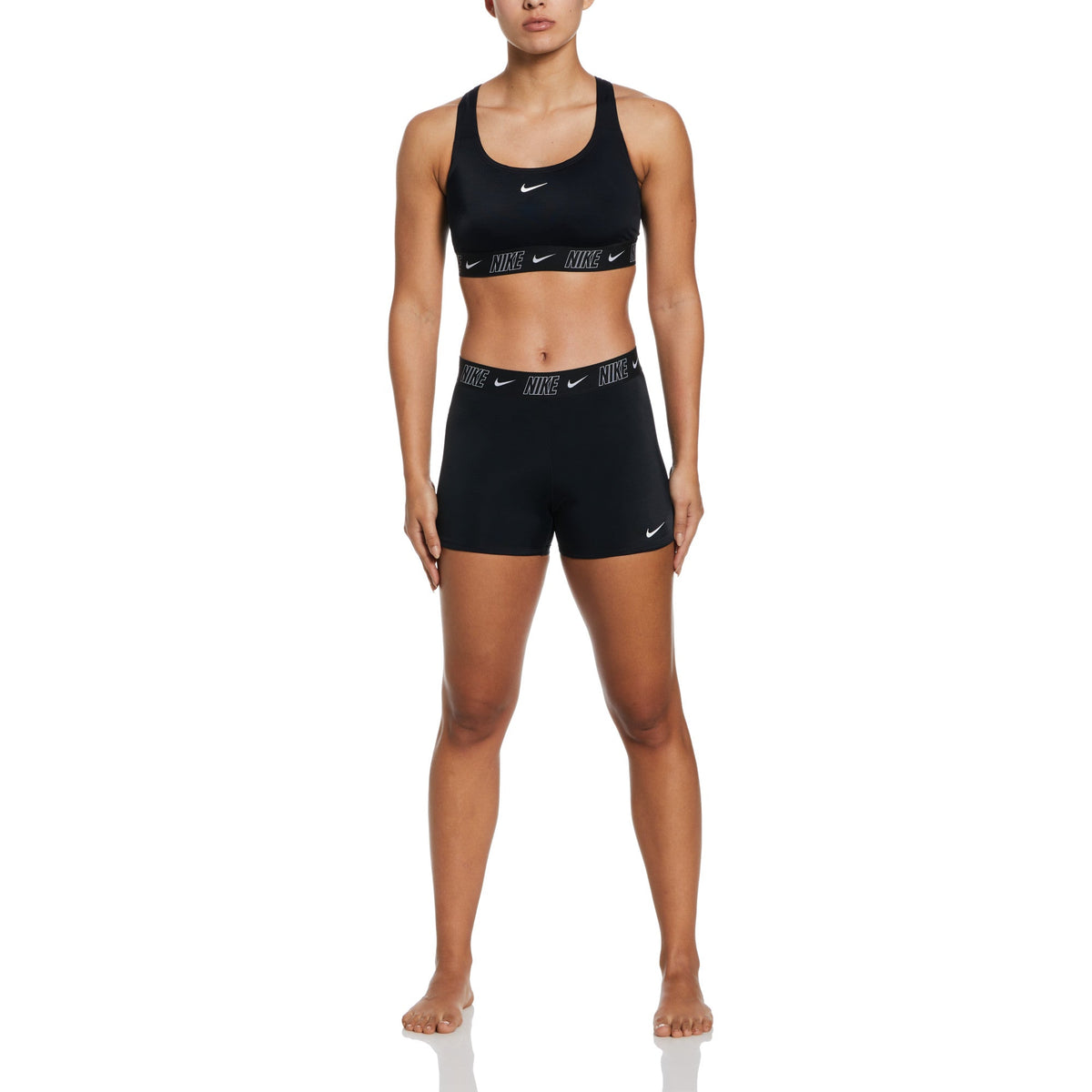 Nike Swim Women's Fusion Logo Tape Racerback Bikini Top