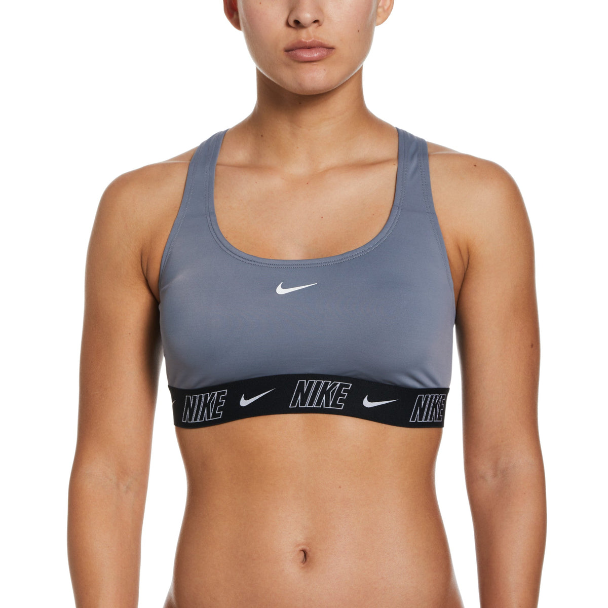 Nike Swim Women's Fusion Logo Tape Racerback Bikini Top