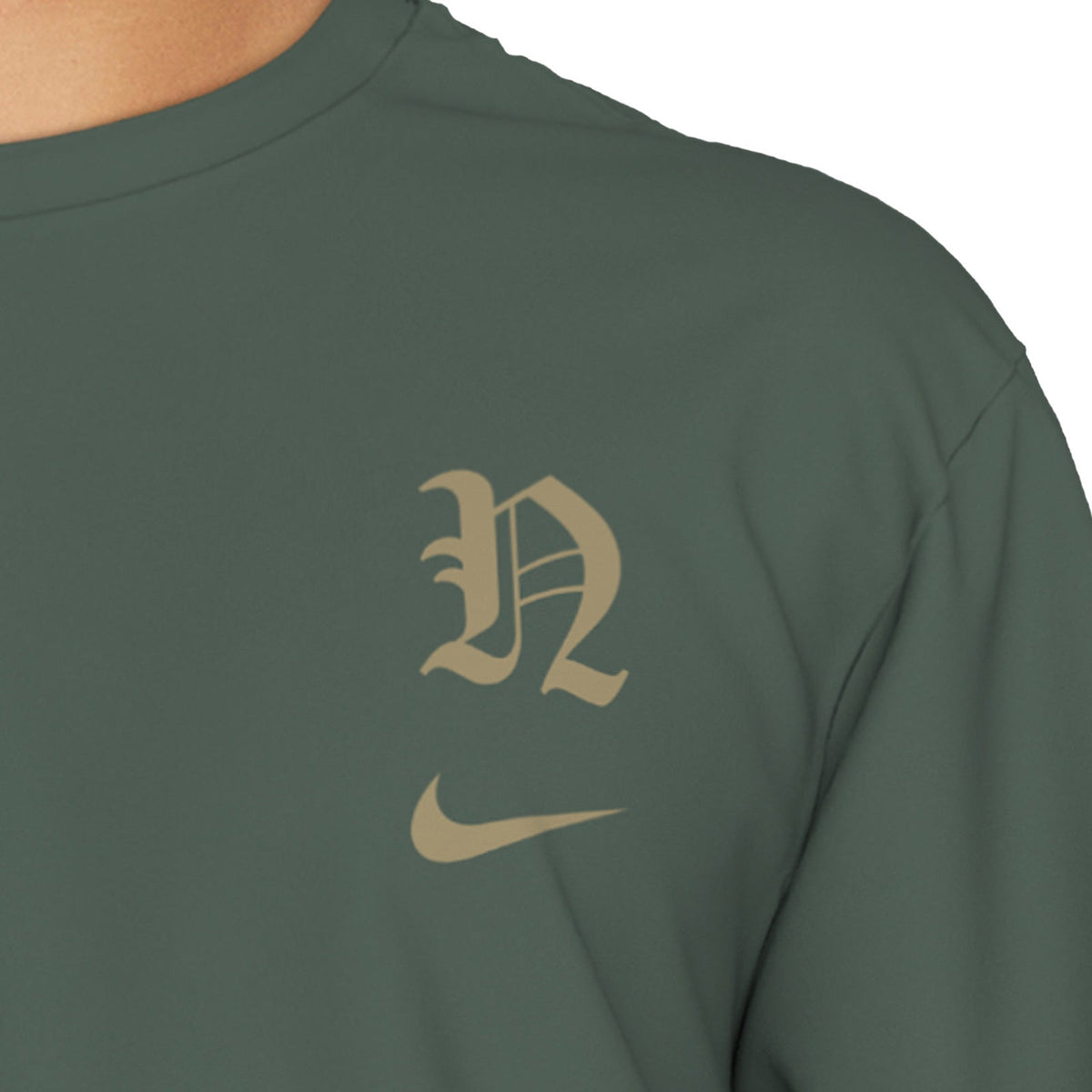 Nike Swim Men's Gothic Letter Long Sleeve Hydroguard Top
