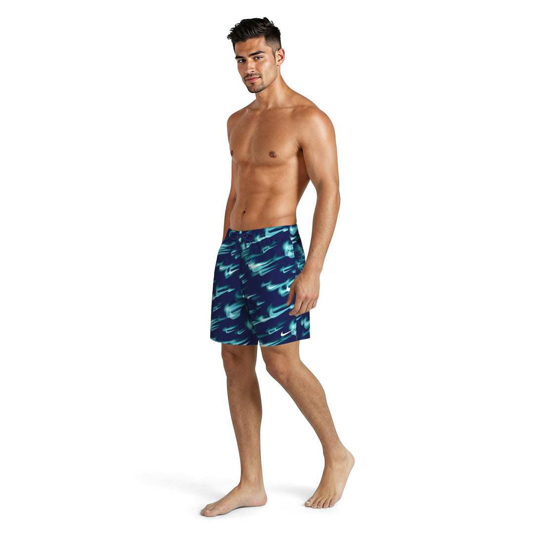 Nike Swim Men's Breaker 7" Volley Swim Shorts (NESSG550) - Blue