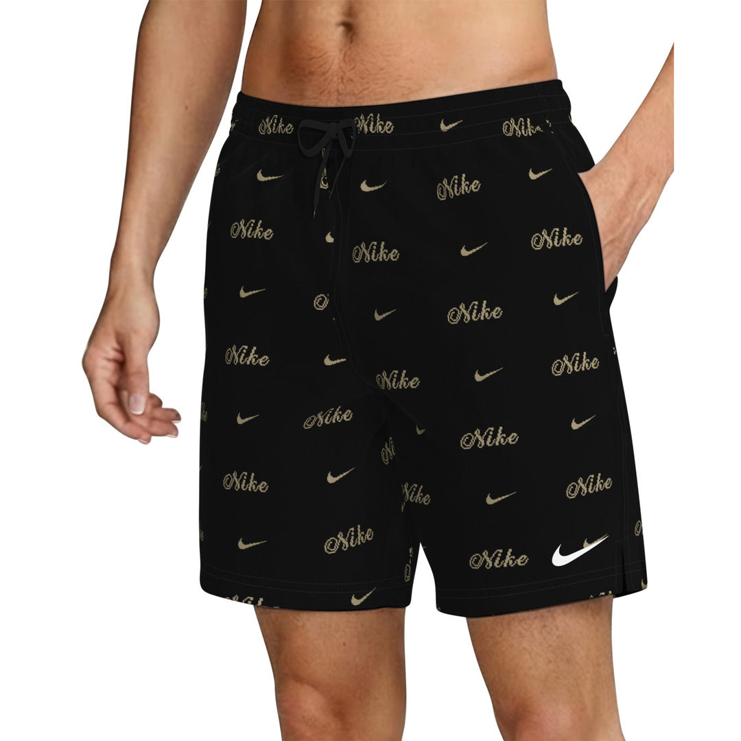 Nike Swim Men's 7" Volley Swim Shorts (NESSG559) - Black