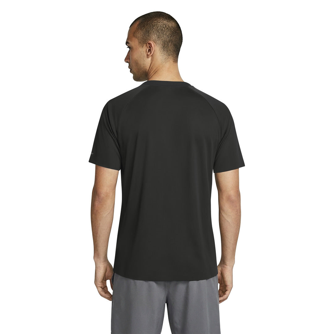 Nike Swim Men's Short Sleeve Hydroguard Top (NESSG564) - Black