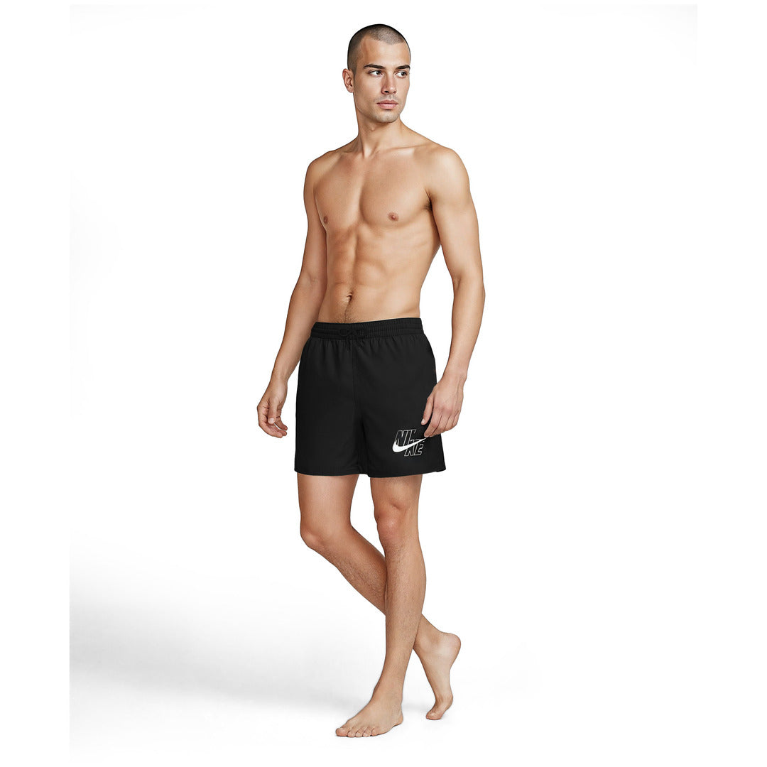Nike Swim Men's Breaker 5" Volley Swim Shorts (NESSG574) - Black