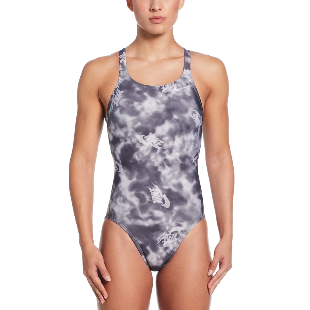 Nike Swim Women's Hydrastrong Multi Print Fastback One Piece