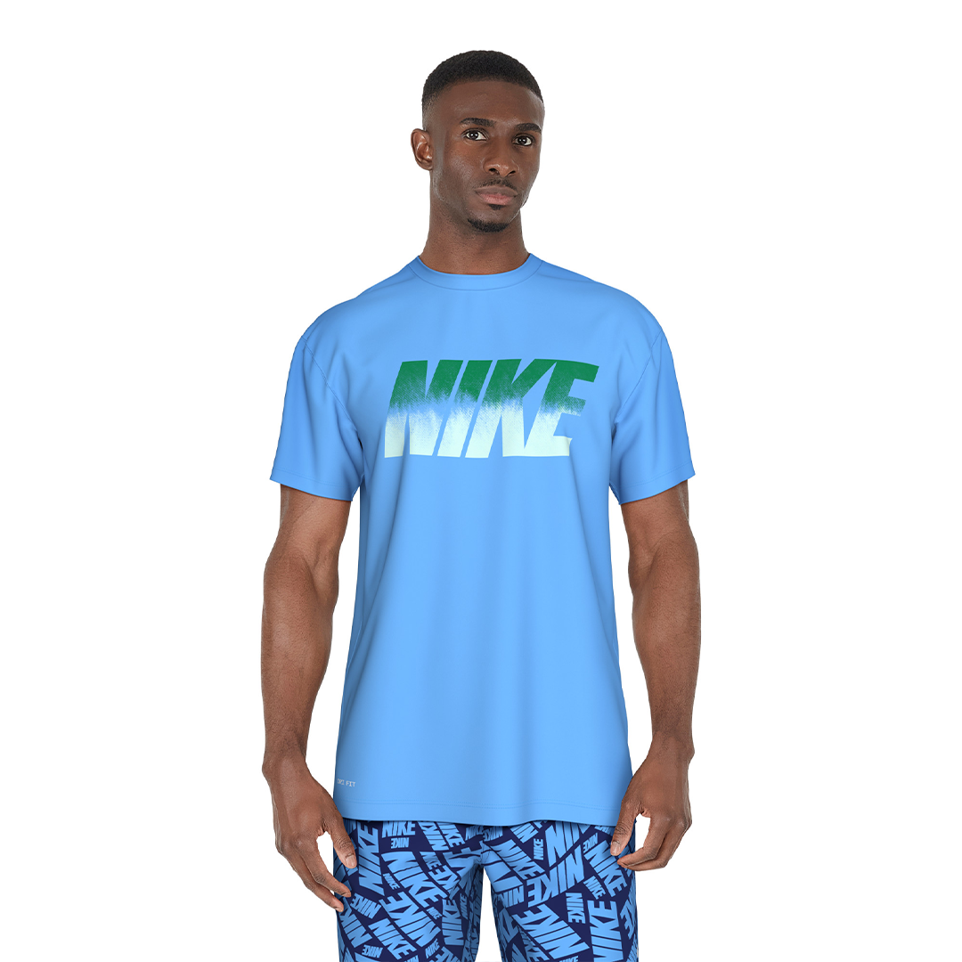 Nike Swim Men's Ocean Merge Short Sleeve Hydroguard Top