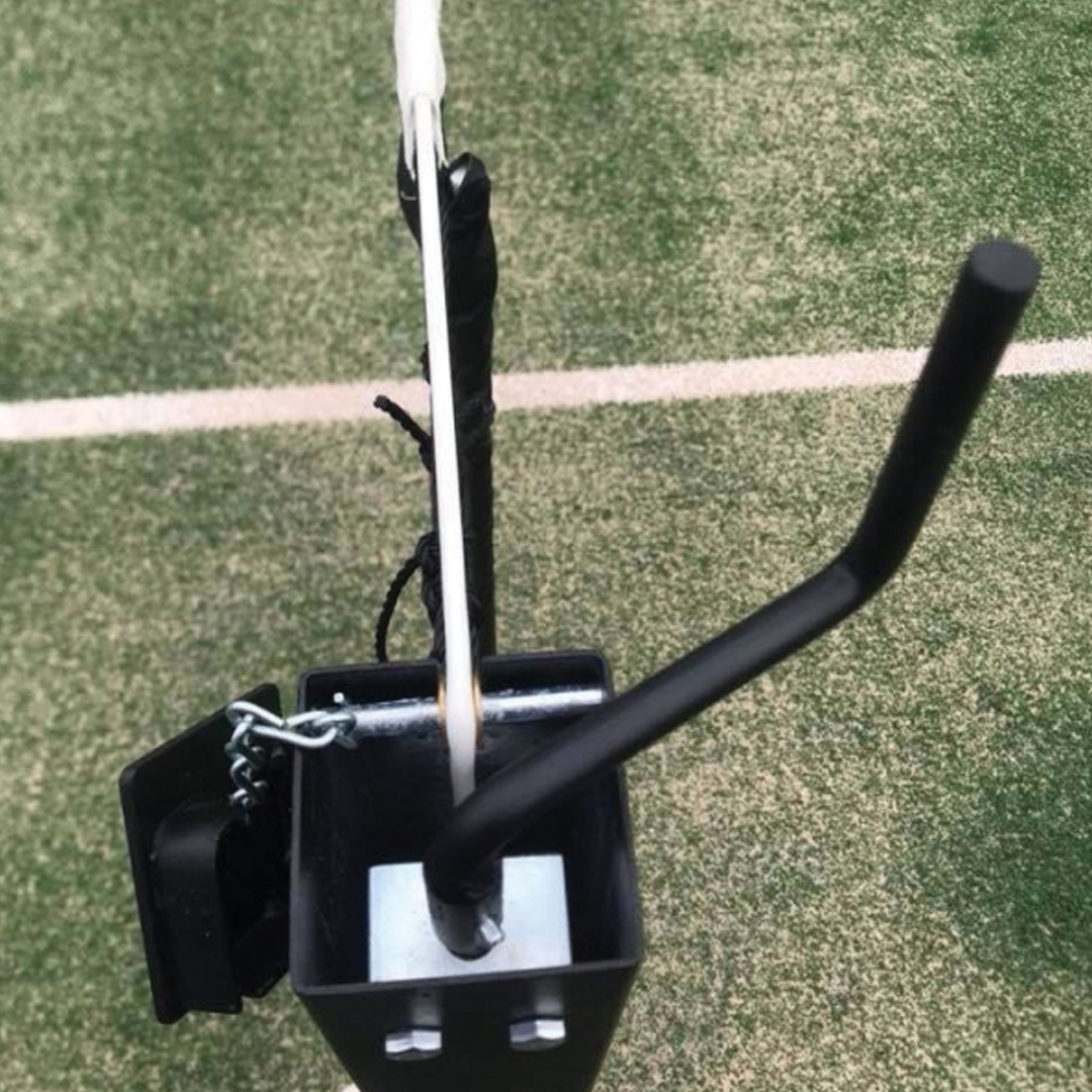 Square Tennis Post & Winder - Pair
