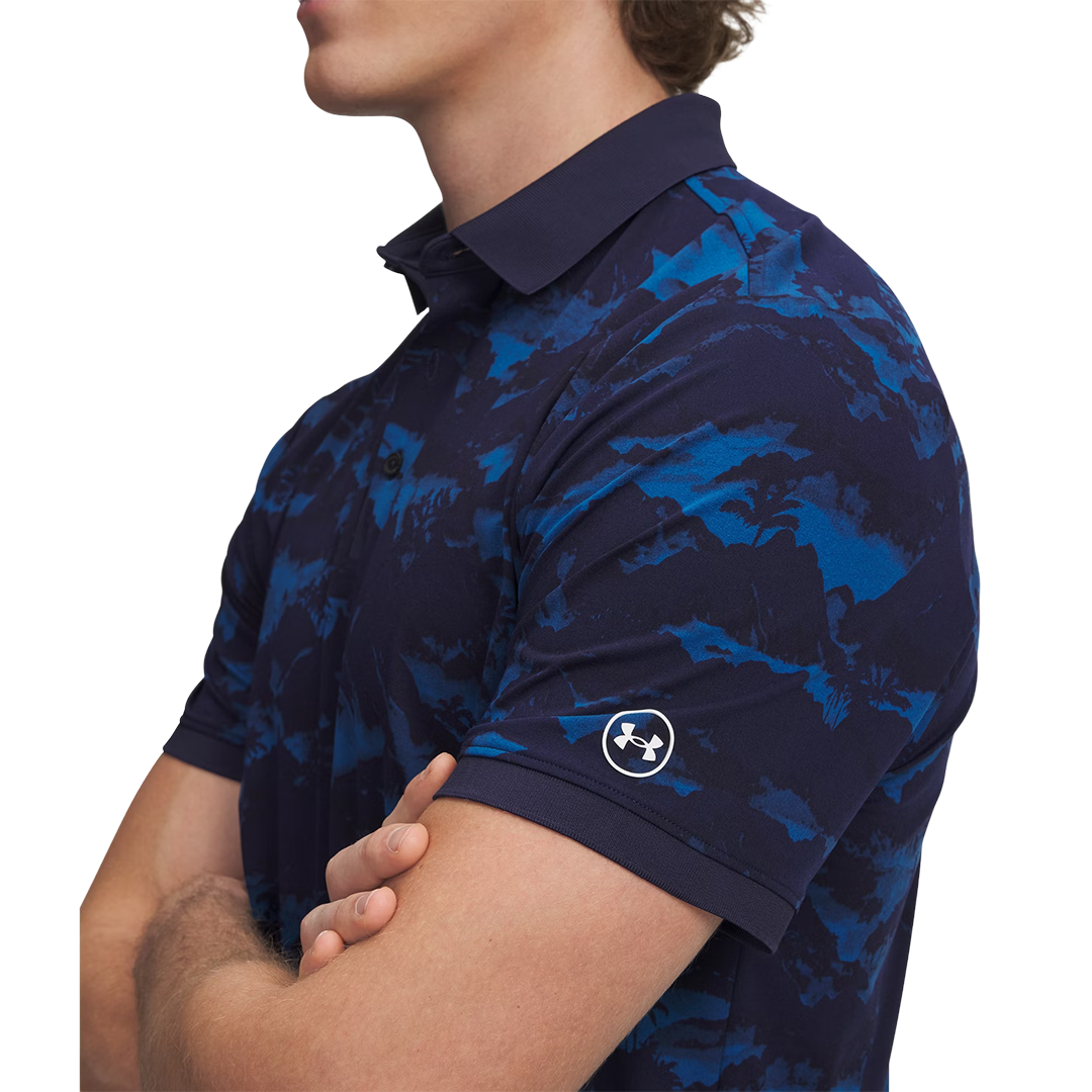 Under Armour Men's ArmourDry Print Rib Polo