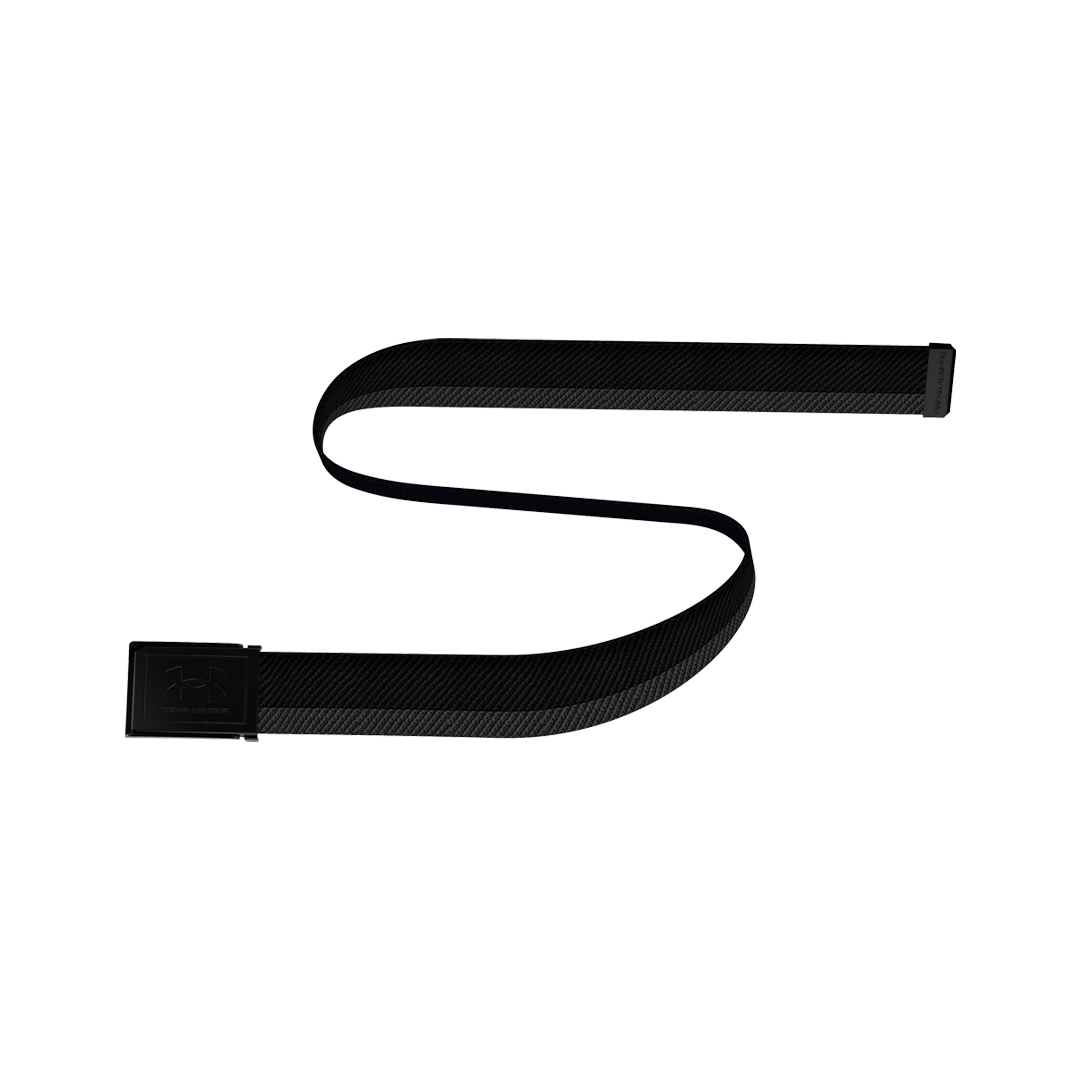 Under Armour Mens Drive Stretch Webbing Belt - Black/Castlerock