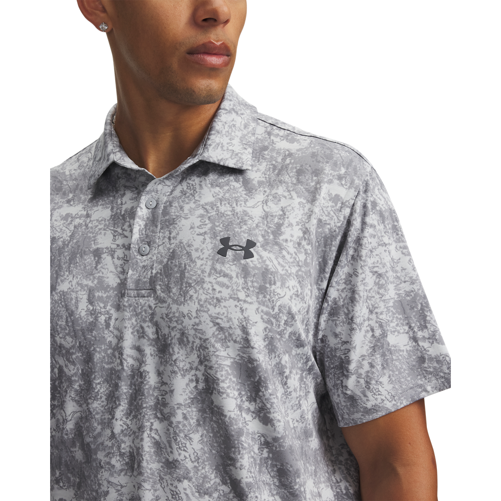 Under Armour Playoff 3.0 Printed Polo - Grey / Steel - detail