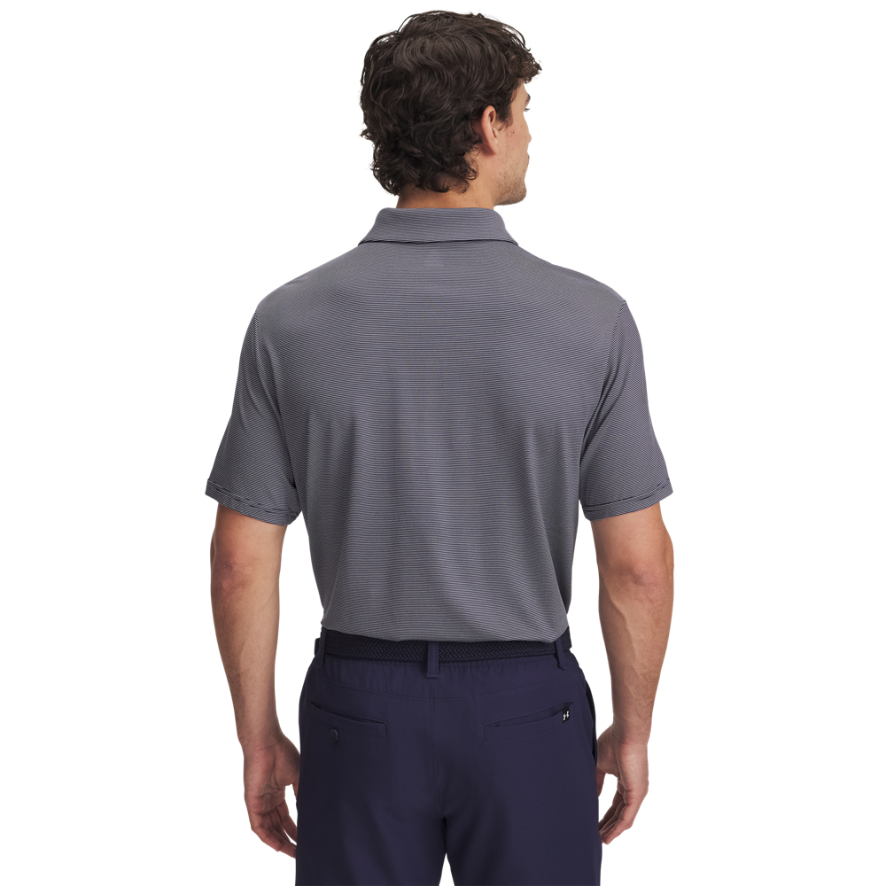 Under Armour Playoff Team Stripe Polo - Navy - back view