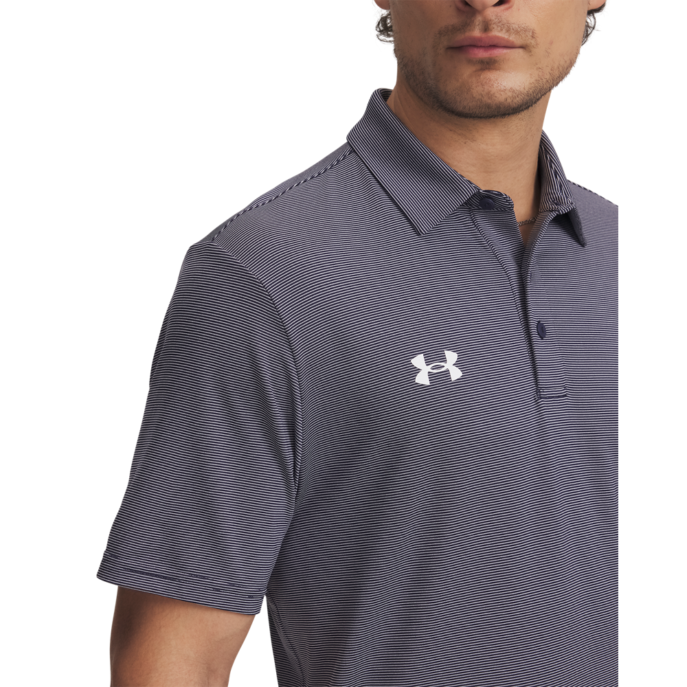 Under Armour Playoff Team Stripe Polo - Navy - detail