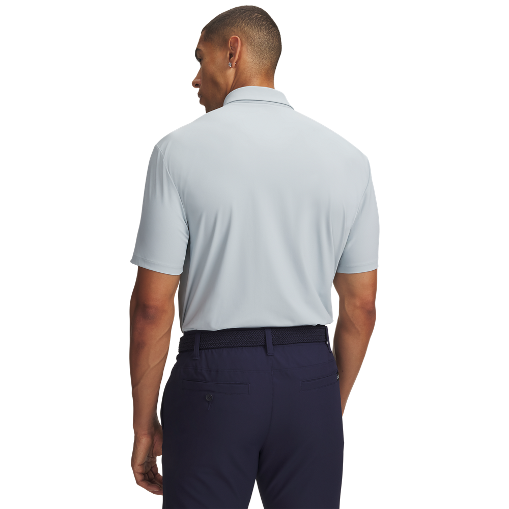 Under Armour Drive Chill Polo - Blue - back view