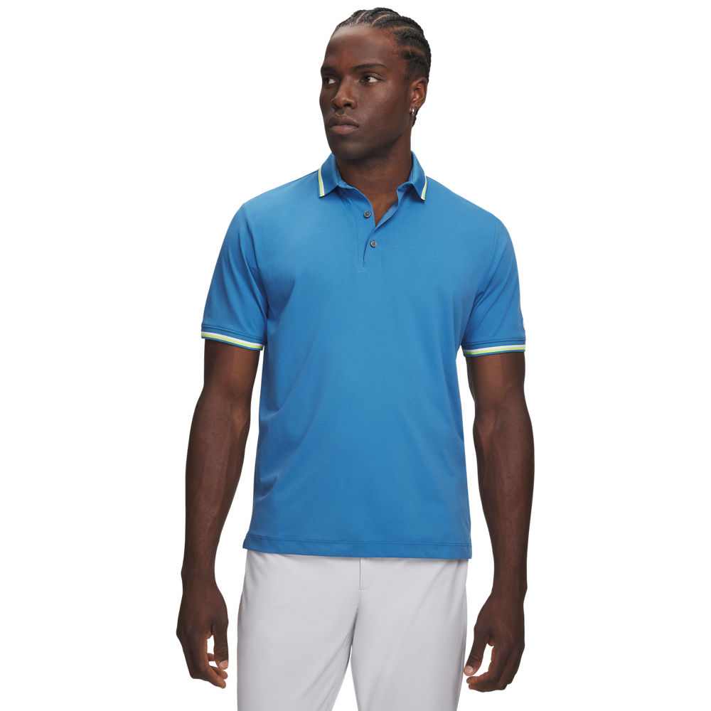 Under Armour ArmourDry Rib Polo - Blue - front view