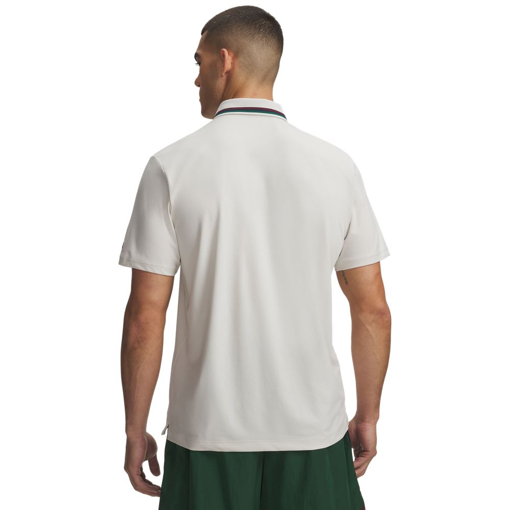 Under Armour ArmourDry AMP Polo - White - back view