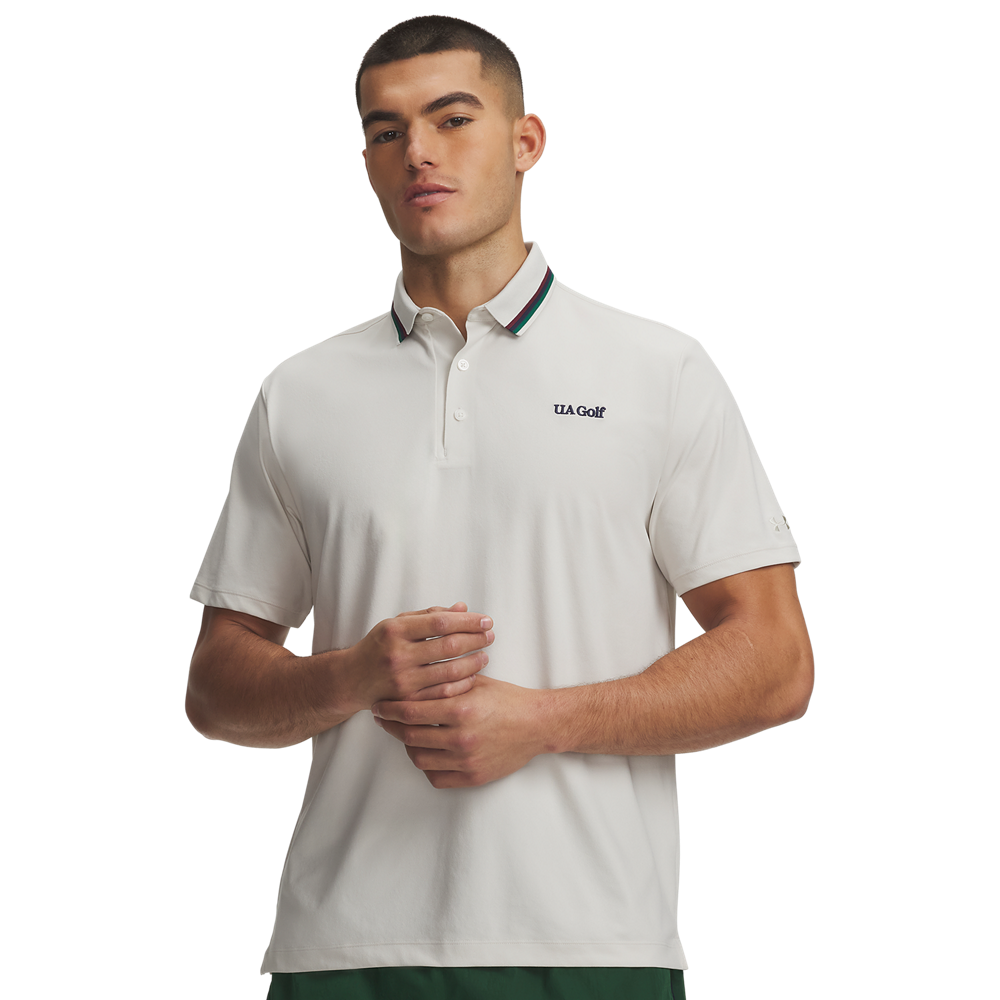 Under Armour ArmourDry AMP Polo - White - front view