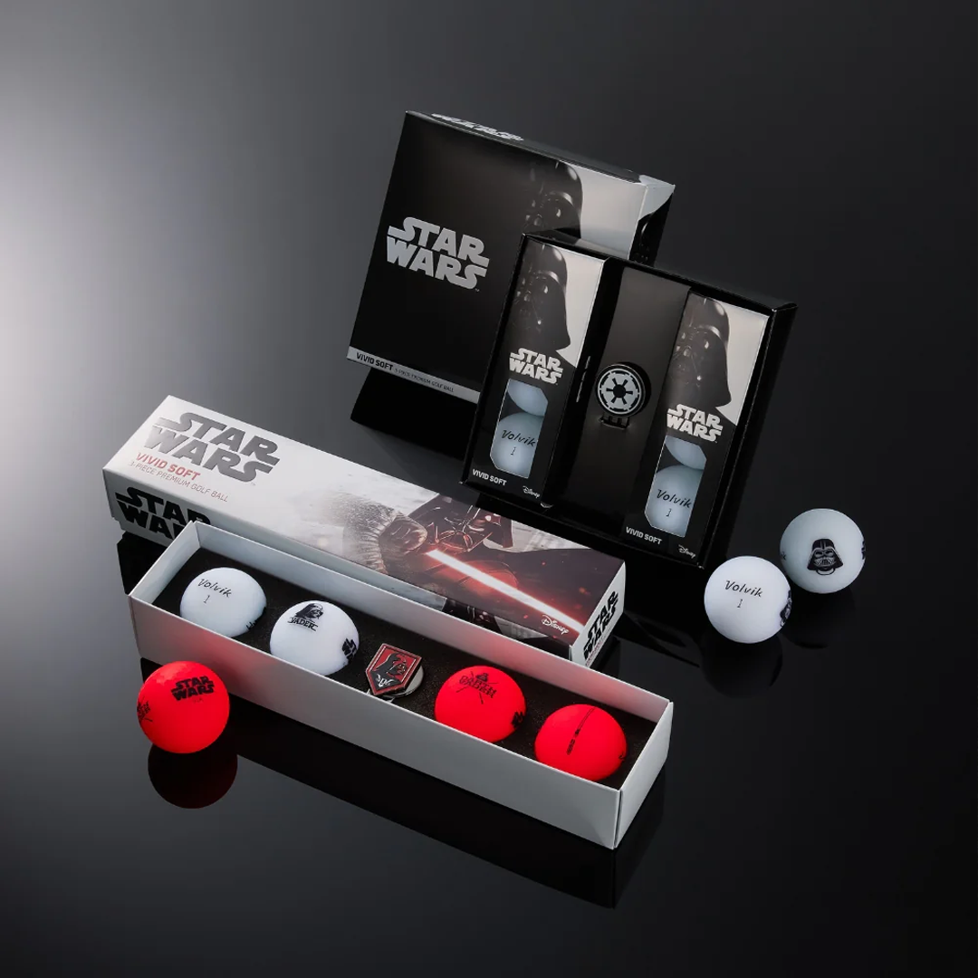 Volvik Vivid Soft - Darth Vader - 6 Ball Pack