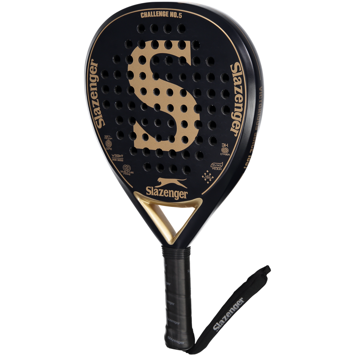 Slazenger Padel Challenge Padel Racket No.5 Hybrid 3K (Padel Blue)