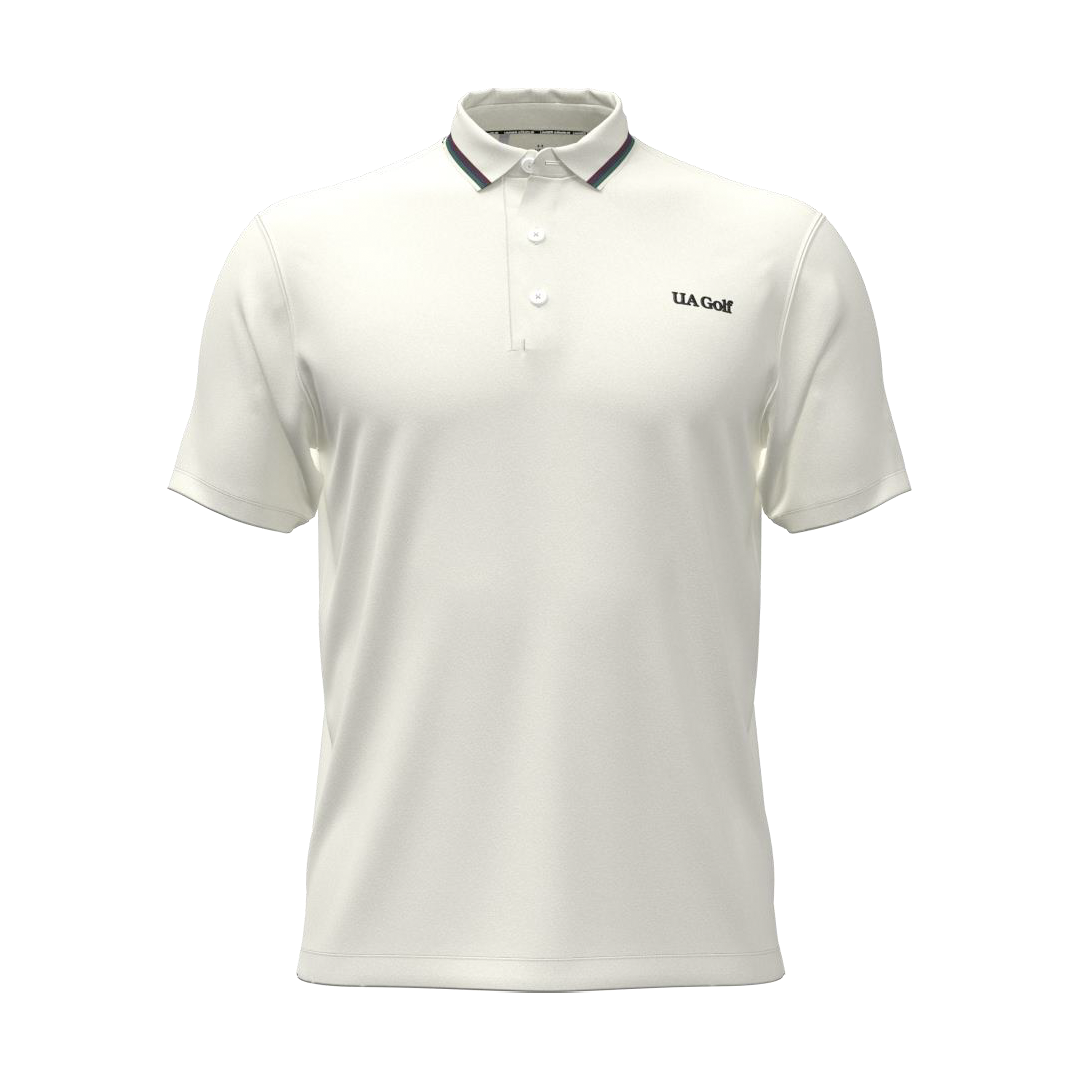 Under Armour Mens ArmourDry AMP Polo - Summit White/Campus Ivy (SH26-INDENT)