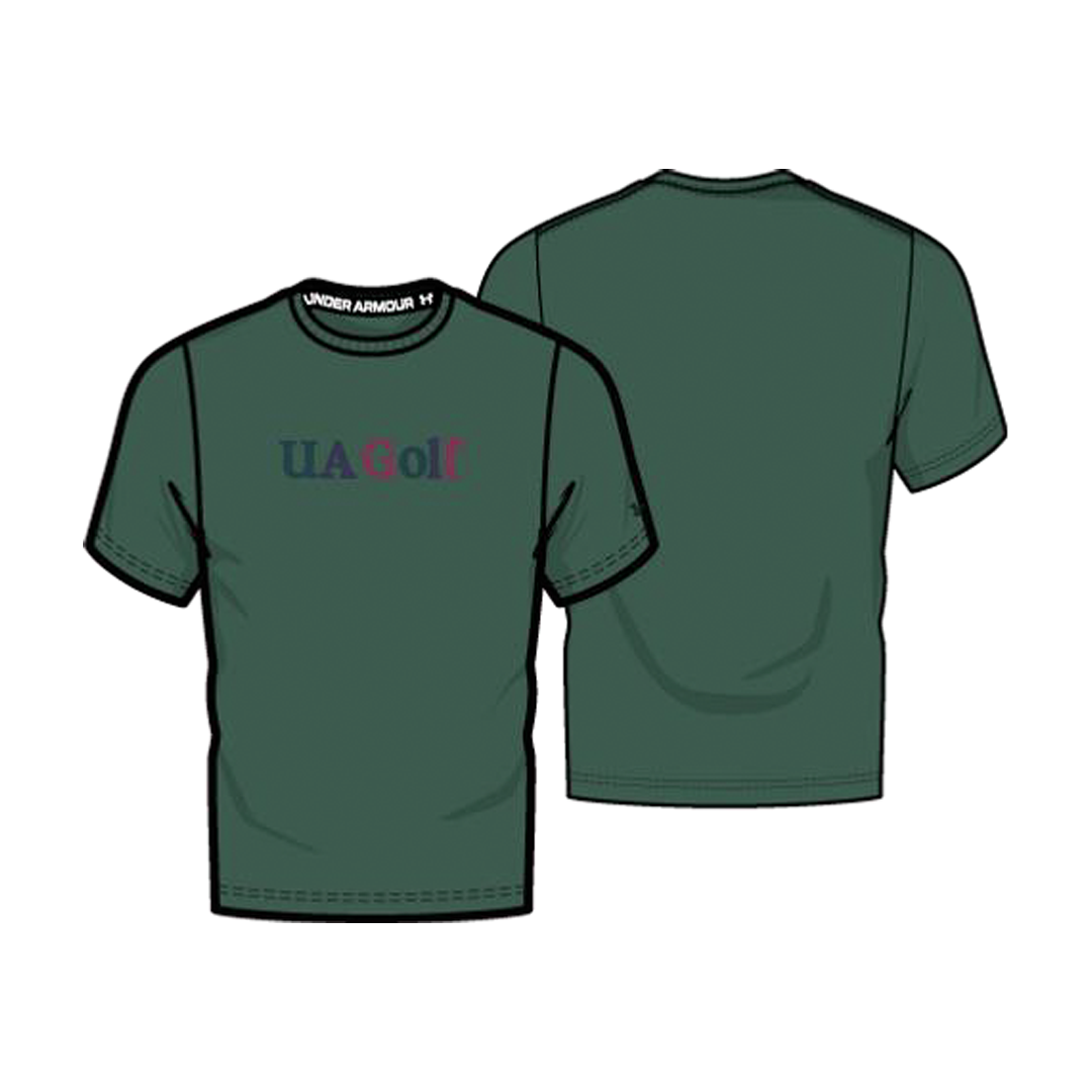 Under Armour Mens AMP Graphic SS T-Shirt - Campus Ivy/Summit White (SH26-INDENT)