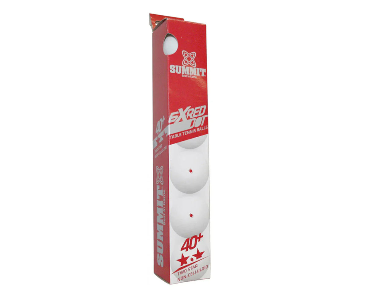 Table Tennis Ball Summit 2 Star Pack 6 - White DNS