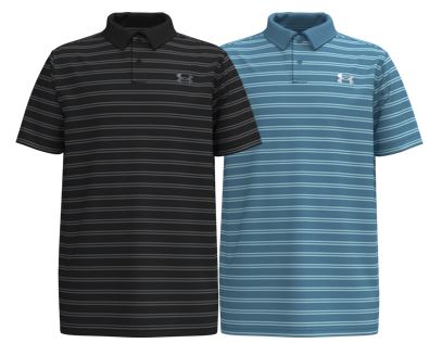 Under Armour Youth Matchplay Stripe Polo (FH25-Indent) - Ether Blue