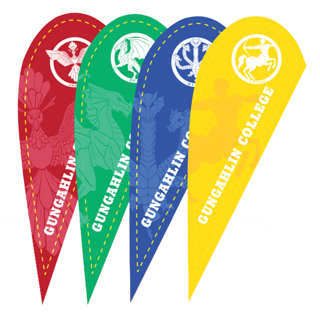Custom Single Sided Tear Drop Banner