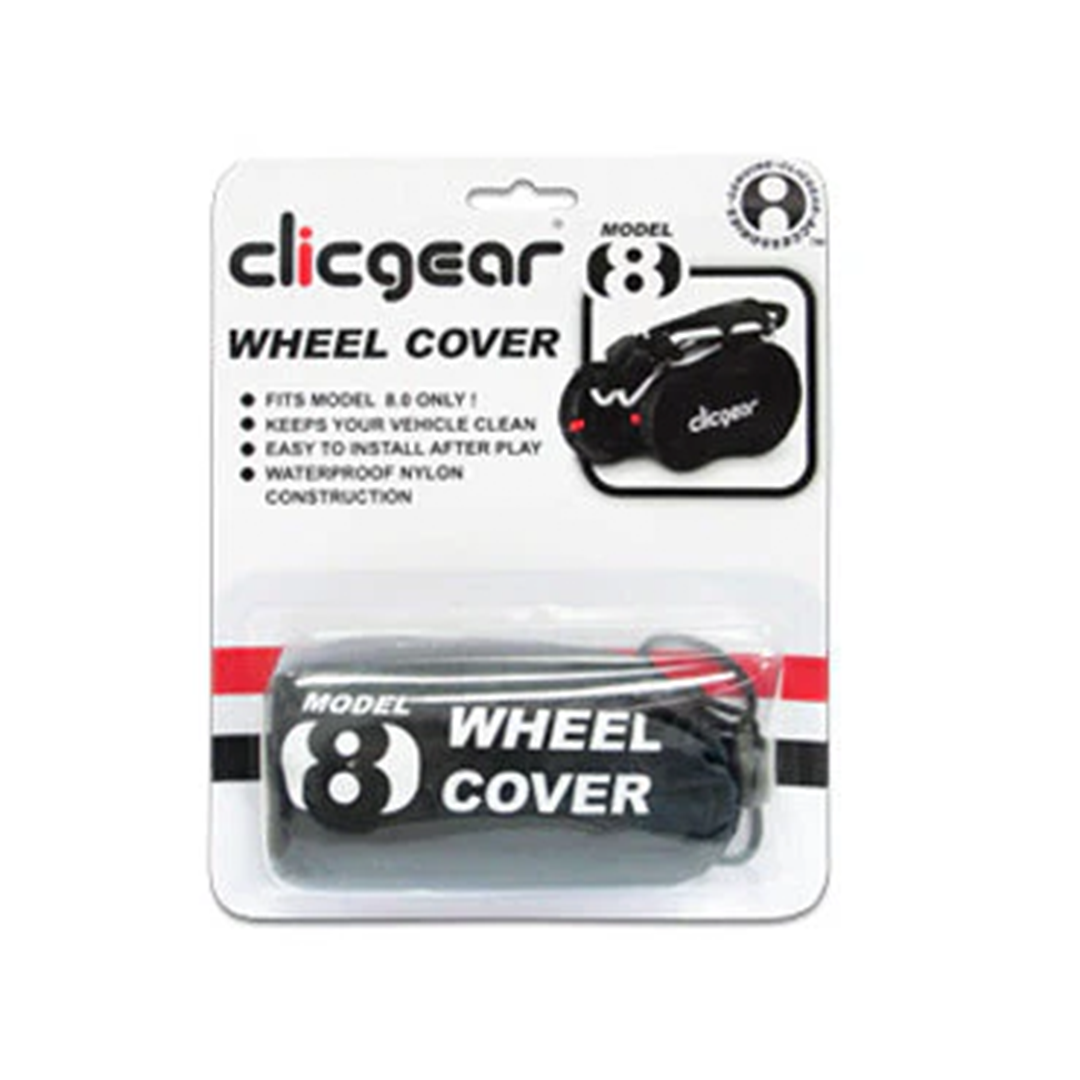 Clicgear Model 8 wheel cover packaging on a white background