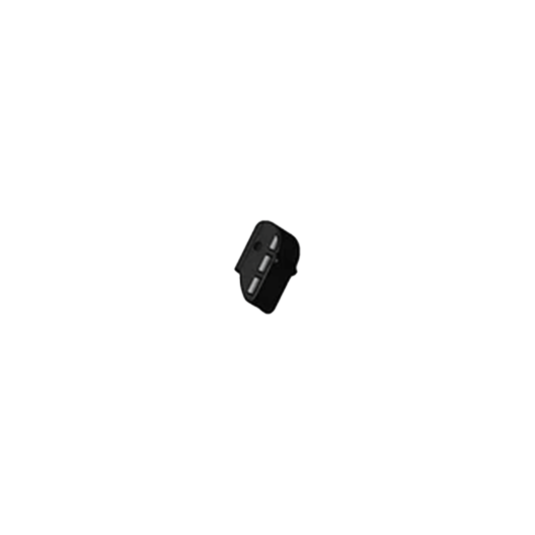 Black watch strap on a white background