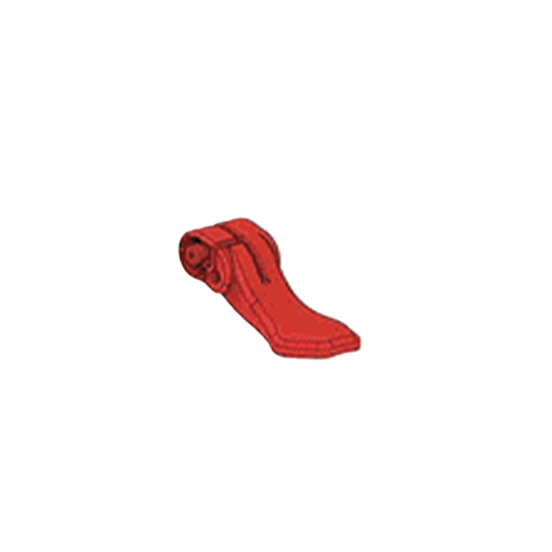 Red sock on a white background