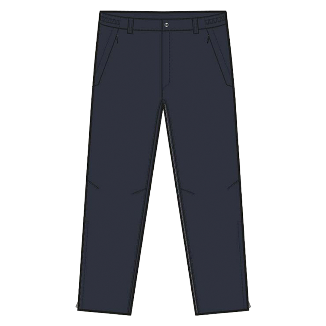 Blue pants on a white background