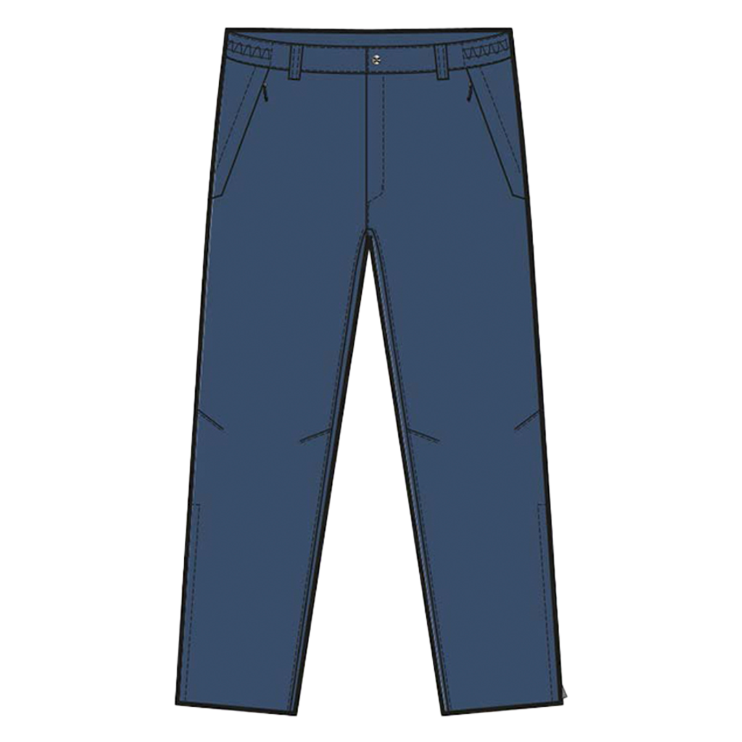 Blue pants on a white background