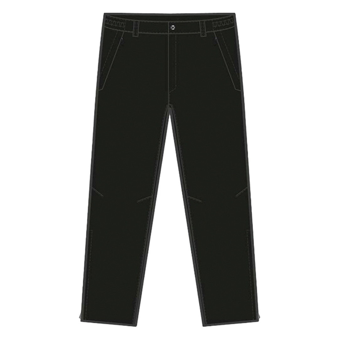 Black pants on a white background