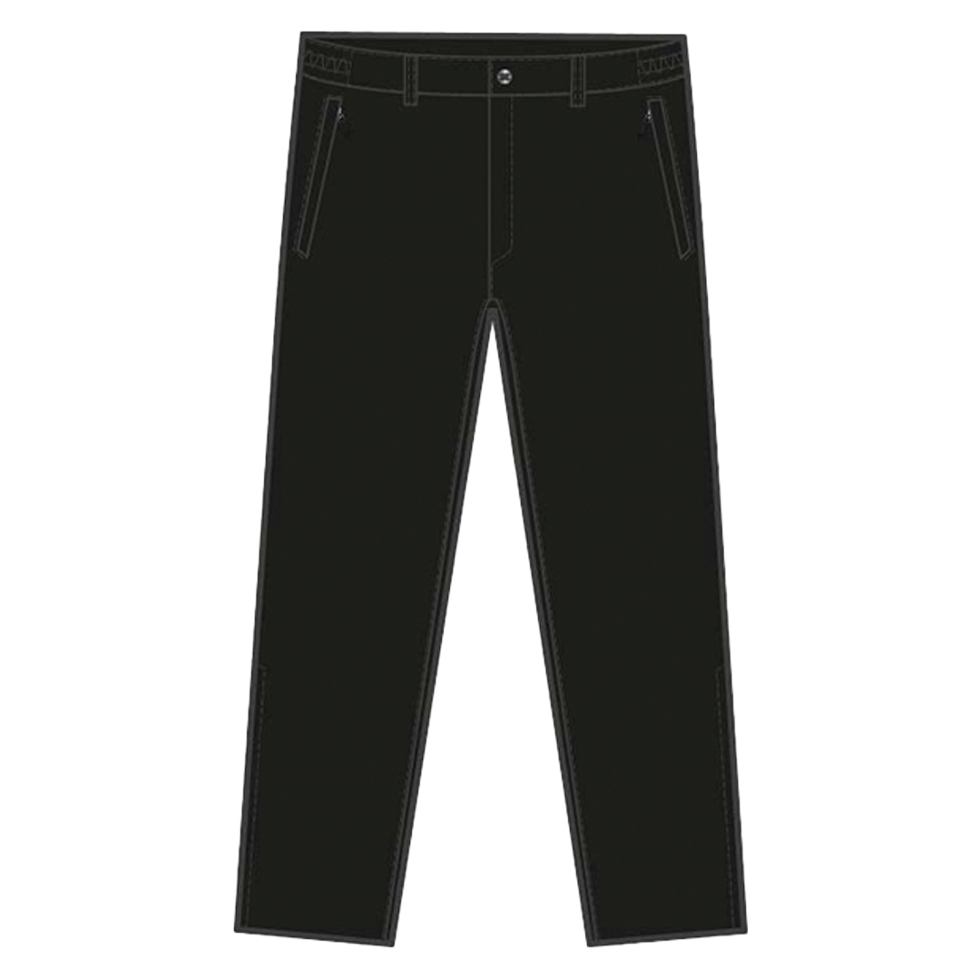 Black pants on a white background