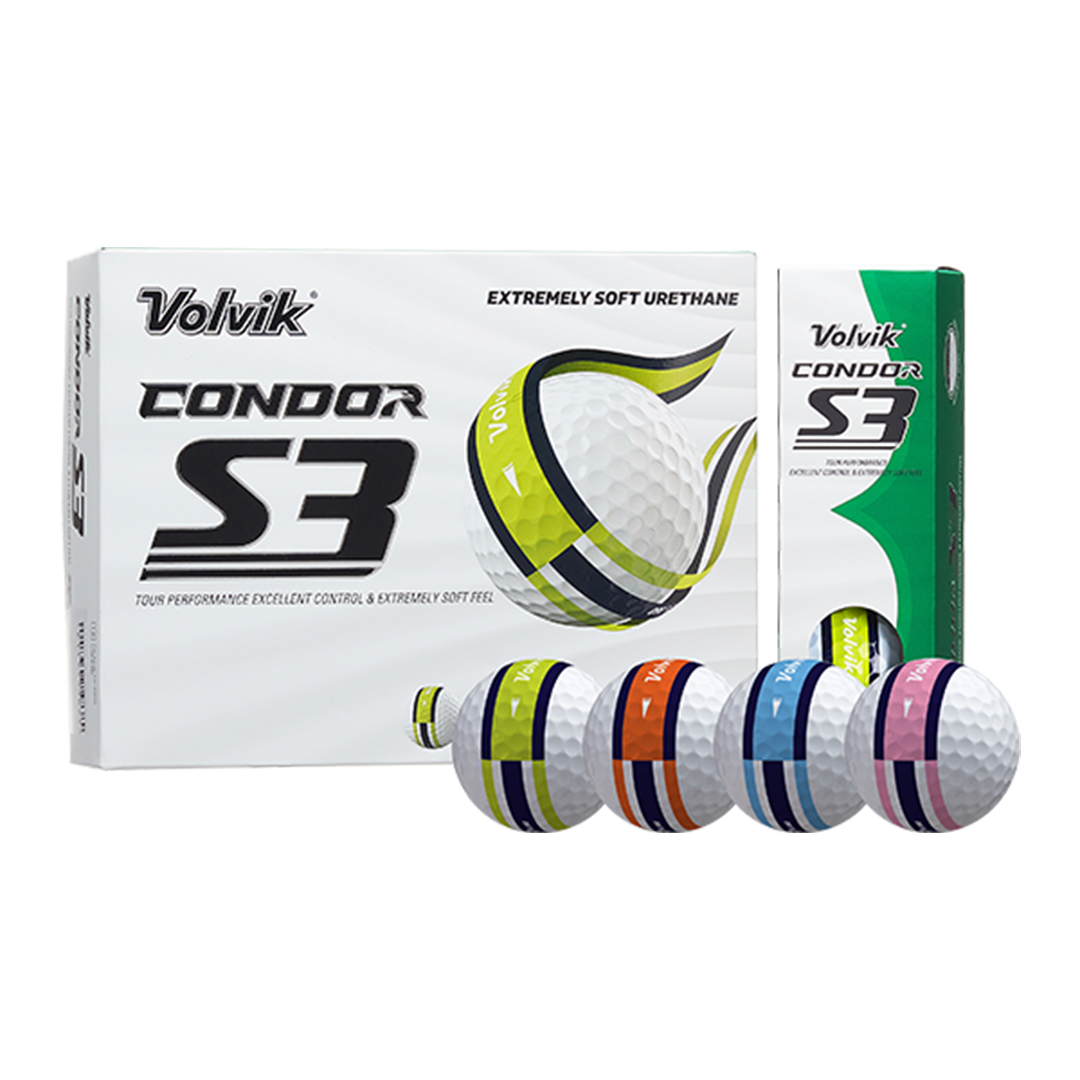 Volvik Condor S3 Golf Ball - 1 Dozen