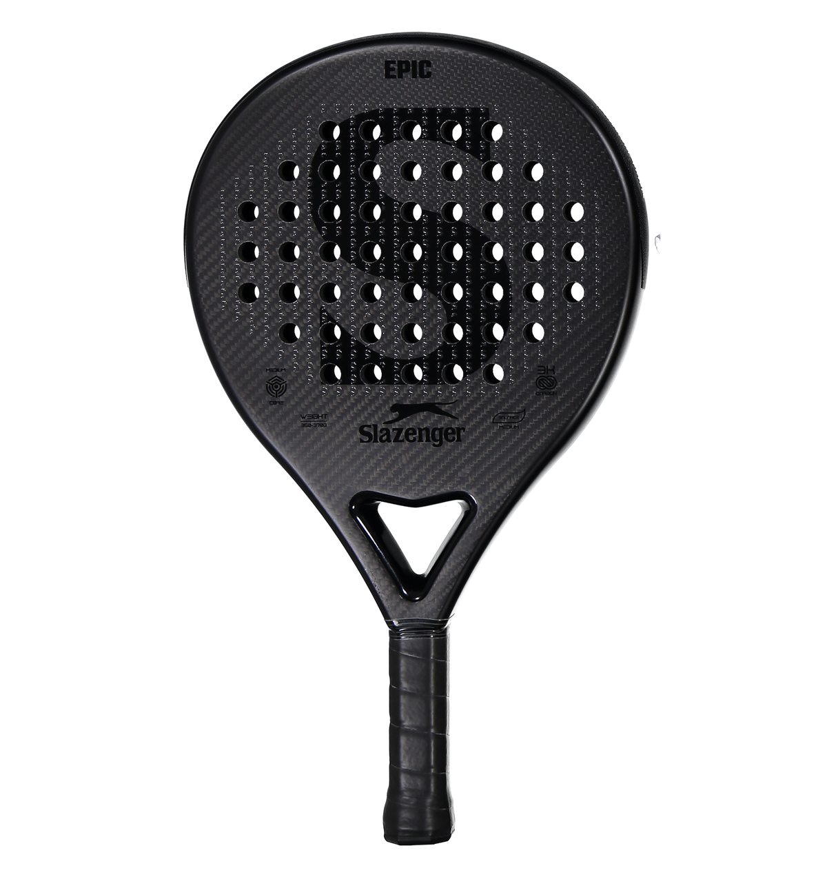 Slazenger Padel Panther Padel Racket Epic Hybrid Round 3K (Black)