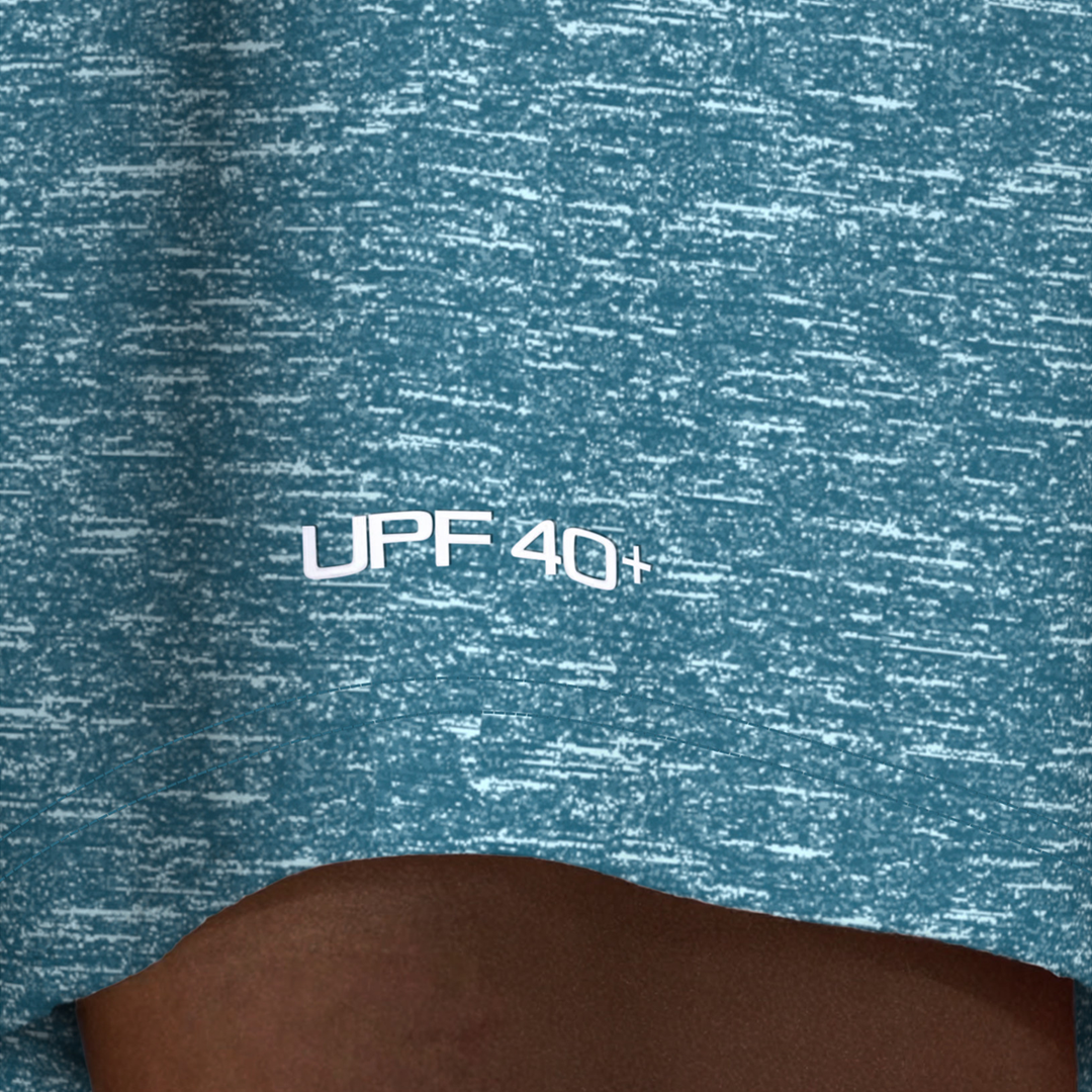 Nike Swim Men's Heather Short Sleeve Hydroguard Top