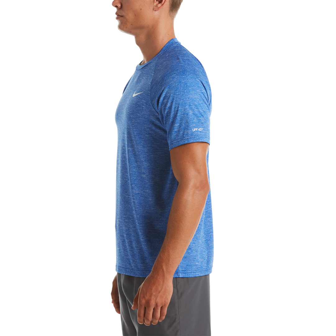 Nike Swim Men's Heather Short Sleeve Hydroguard Top