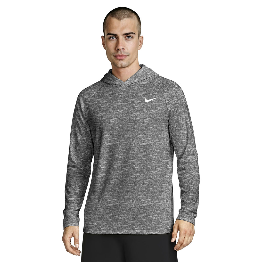 Nike Swim Men's Hooded Long Sleeve Hydroguard Top - Black