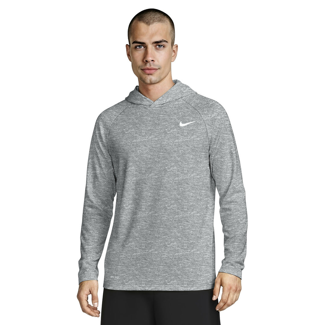 Nike Swim Men's Hooded Long Sleeve Hydroguard Top - Particle Grey