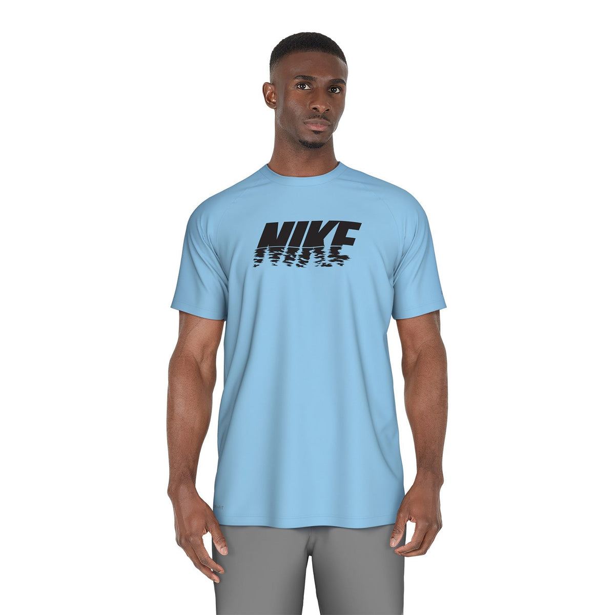 Nike Swim Men&#39;s Sunset Logo Short Sleeve Hydroguard Top