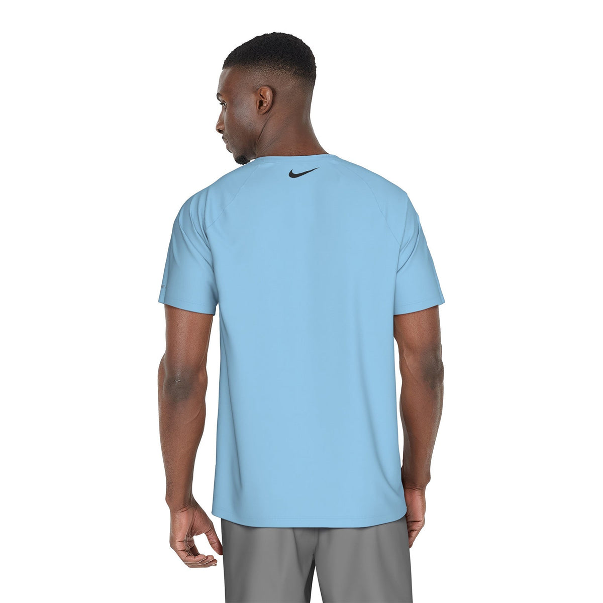 Nike Swim Men's Sunset Logo Short Sleeve Hydroguard Top