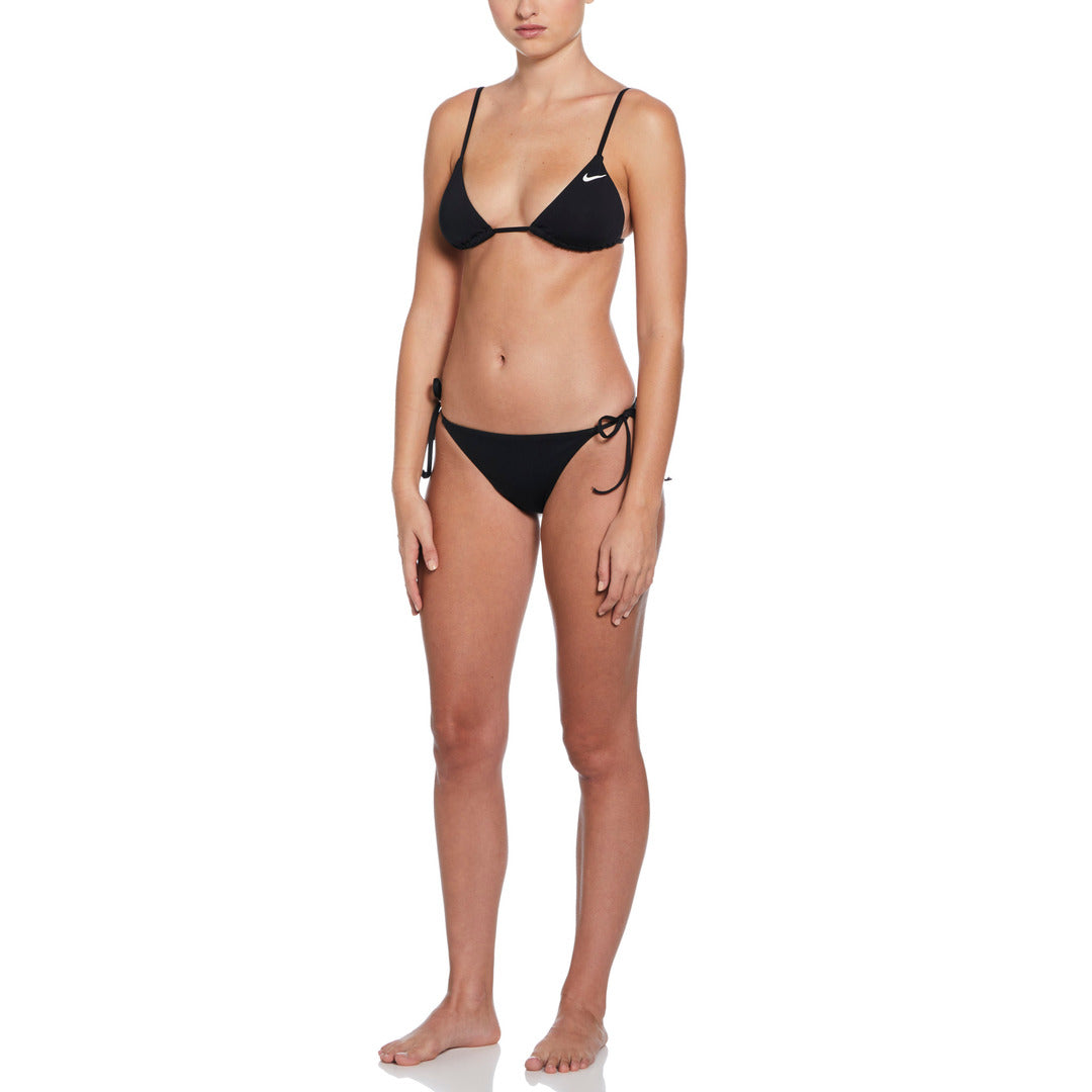 Nike Swim Women's Tie-String Bikini Bottom - Black