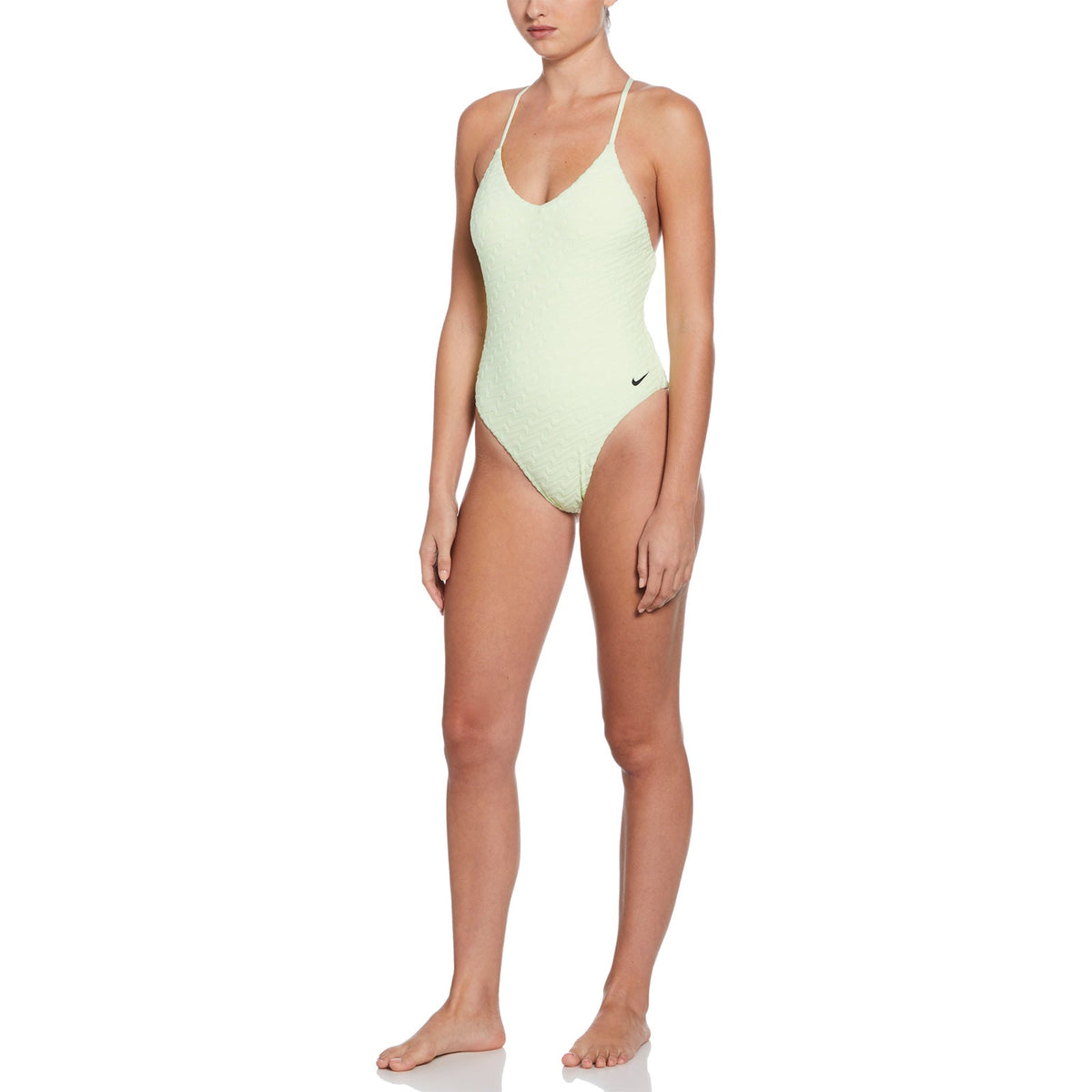 Nike Swim Women&#39;s Swoosh Link Terry Y-Back One Piece Swimsuit